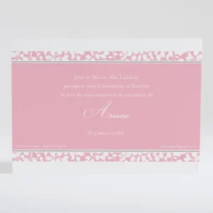 Faire-part de naissance Lisere Liberty*Faire-part Elégant Clearance