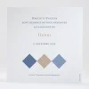 Faire-part de naissance Losange medaillon photo*Faire-part Elégant New