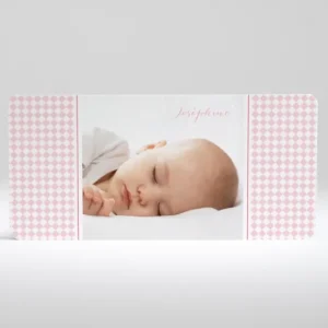 Faire-part de naissance Losanges paysage*Faire-part Elégant Sale