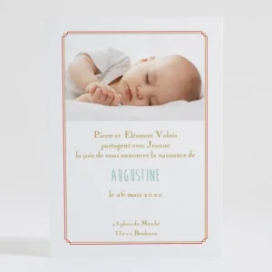 Faire-part de naissance Losanges retro*Faire-part Elégant Sale
