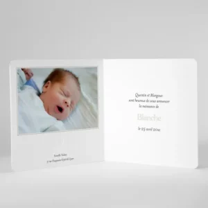 Faire-part de naissance Love*Faire-part Elégant New