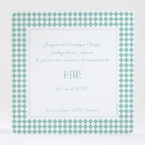 Faire-part de naissance Lovely Herissons*Faire-part Elégant Online
