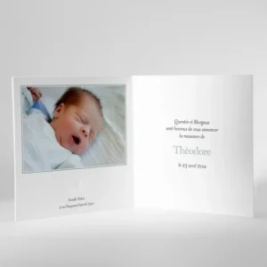 Faire-part de naissance Love*Faire-part Elégant New
