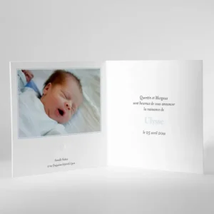 Faire-part de naissance Love*Faire-part Elégant New