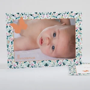 Faire-part de naissance Lovely papillon liberty*Faire-part Elégant Best