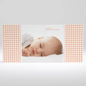 Faire-part de naissance Losanges paysage*Faire-part Elégant Sale