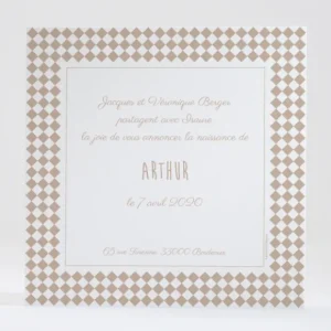 Faire-part de naissance Lovely Herissons*Faire-part Elégant Online