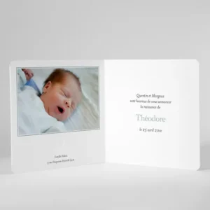 Faire-part de naissance Love*Faire-part Elégant New