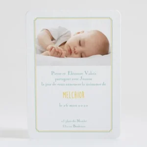 Faire-part de naissance Losanges retro*Faire-part Elégant Sale