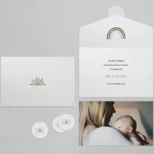 Faire-part de naissance Lumiere*Faire-part Elégant Outlet