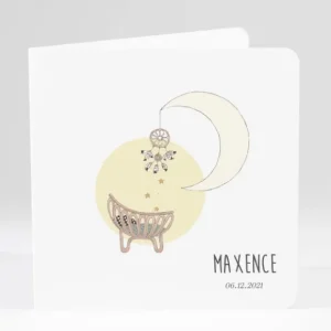 Faire-part de naissance Lune attrape-reve*Faire-part Elégant Clearance