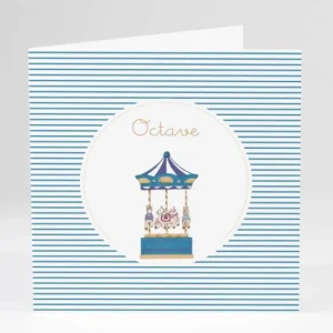 Faire-part de naissance Manege photos livret*Faire-part Elégant Fashion