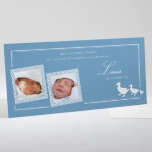 Faire-part de naissance Marche des canards*Faire-part Elégant Discount