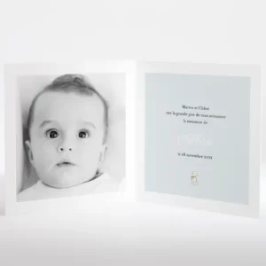 Faire-part de naissance Maman ours*Faire-part Elégant Online