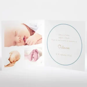 Faire-part de naissance Manege photos livret*Faire-part Elégant Fashion