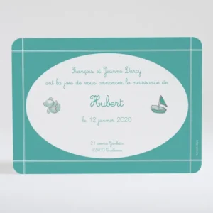 Faire-part de naissance Magie des jouets*Faire-part Elégant Sale