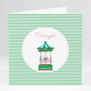 Faire-part de naissance Manege photos livret*Faire-part Elégant Fashion