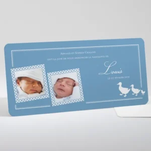 Faire-part de naissance Marche des canards*Faire-part Elégant Discount