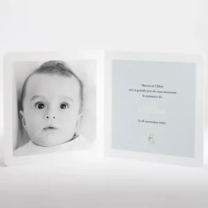 Faire-part de naissance Maman ours*Faire-part Elégant Online