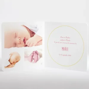 Faire-part de naissance Matriochka livret*Faire-part Elégant Fashion