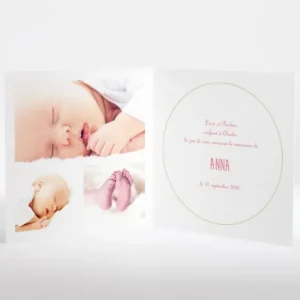Faire-part de naissance Matriochka livret*Faire-part Elégant Fashion