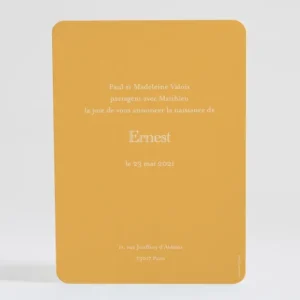 Faire-part de naissance Major Mitchell*Faire-part Elégant Discount