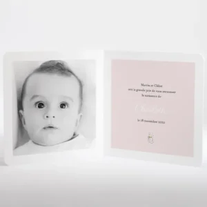 Faire-part de naissance Maman ours*Faire-part Elégant Online
