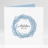 Faire-part de naissance Medaillon vegetal*Faire-part Elégant Online
