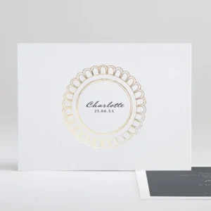 Faire-part de naissance Medaillon tout doux paysage*Faire-part Elégant Hot