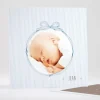Faire-part de naissance Medaillon drape simple*Faire-part Elégant Clearance