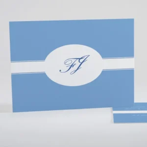 Faire-part de naissance Medaillon monogramme*Faire-part Elégant Fashion