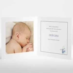 Faire-part de naissance Messager*Faire-part Elégant Fashion