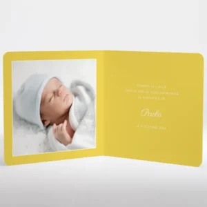 Faire-part de naissance Medaillon vegetal*Faire-part Elégant Online