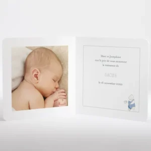 Faire-part de naissance Messager*Faire-part Elégant Fashion