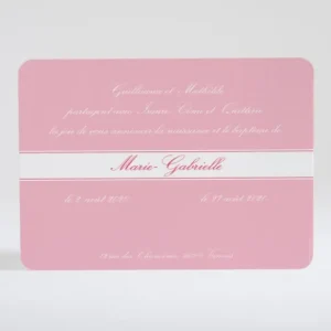 Faire-part de naissance Medaillon monogramme*Faire-part Elégant Fashion