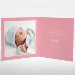 Faire-part de naissance Medaillon vegetal*Faire-part Elégant Online