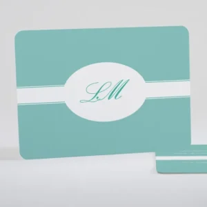 Faire-part de naissance Medaillon monogramme*Faire-part Elégant Fashion