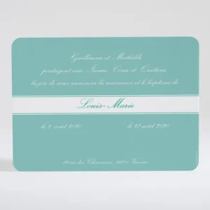 Faire-part de naissance Medaillon monogramme*Faire-part Elégant Fashion