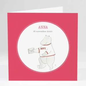 Faire-part de naissance Messager*Faire-part Elégant Fashion