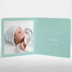 Faire-part de naissance Medaillon vegetal*Faire-part Elégant Online