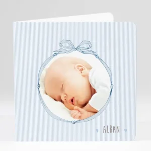 Faire-part de naissance Medaillon drape livret*Faire-part Elégant Hot
