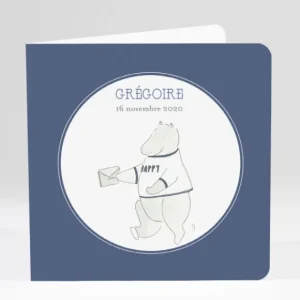 Faire-part de naissance Messager*Faire-part Elégant Fashion
