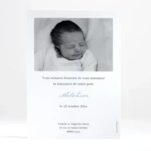 Faire-part de naissance Medaillon tout doux portrait*Faire-part Elégant Fashion