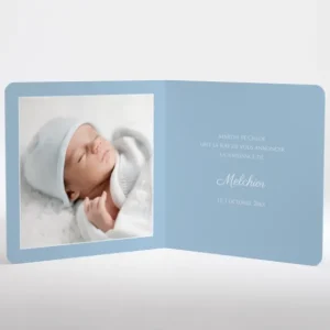 Faire-part de naissance Medaillon vegetal*Faire-part Elégant Online