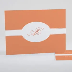 Faire-part de naissance Medaillon monogramme*Faire-part Elégant Fashion