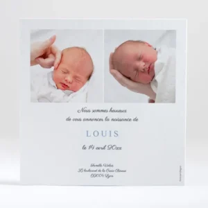 Faire-part de naissance Medaillon tout doux carre*Faire-part Elégant Clearance