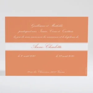 Faire-part de naissance Medaillon monogramme*Faire-part Elégant Fashion