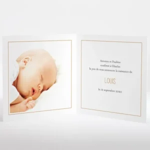Faire-part de naissance Mes petites peluches*Faire-part Elégant Discount