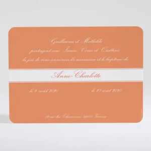 Faire-part de naissance Medaillon monogramme*Faire-part Elégant Fashion