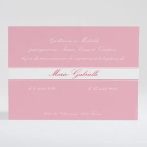 Faire-part de naissance Medaillon monogramme*Faire-part Elégant Fashion